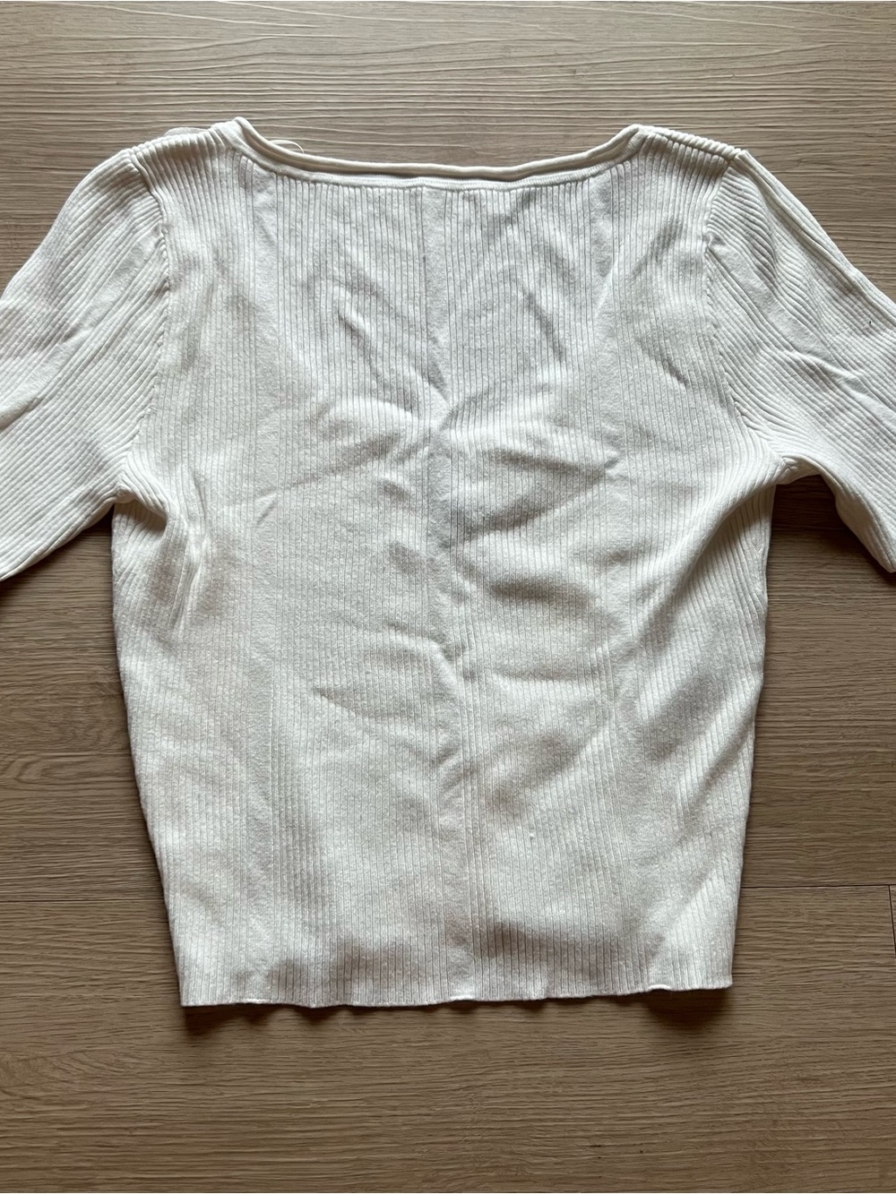 Women’s Cream Ribbed Boatneck Sweater